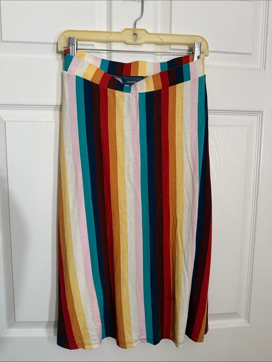 Modcloth Dresses & Skirts - Modcloth Rainbow Vertical Stripe Midi Skirt